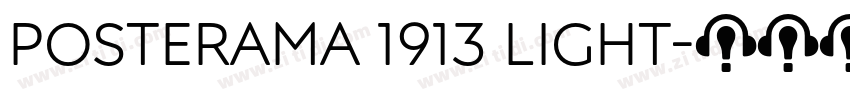 Posterama 1913 Light字体转换